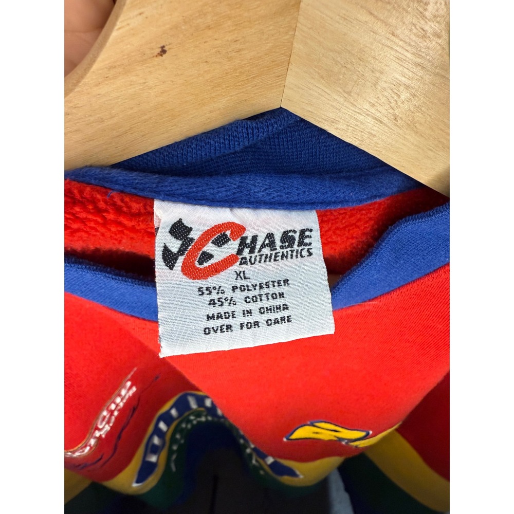 Vintage Chase Authentics NASCAR Jeff Gordon 24 DuPont Sweatshirt XL Colorblock - Picture 4 of 5